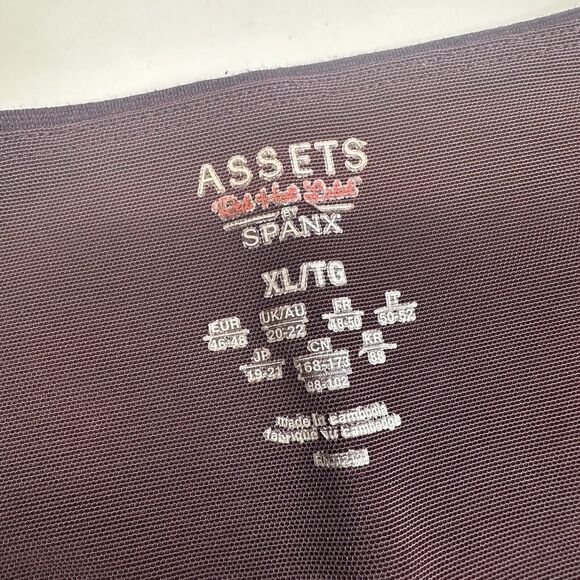 Spanx Leggings Womens XL Red Hot Assets Purple Wine Ponte Pull On Pants Slimming - Picture 8 of 14